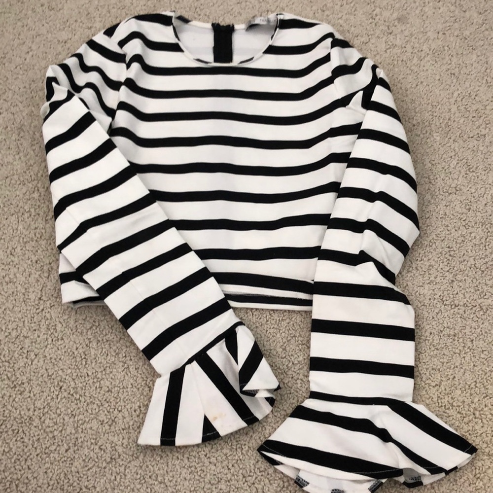 Striped crop top